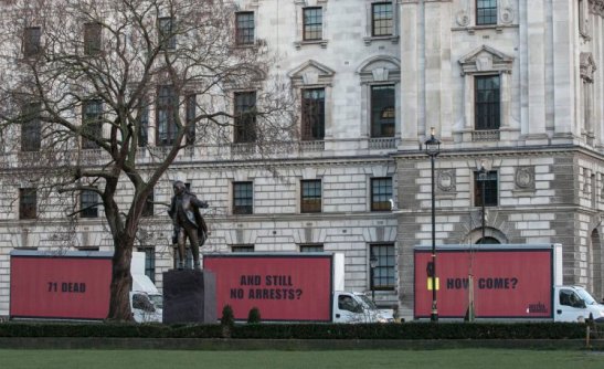 Tower block fire in London